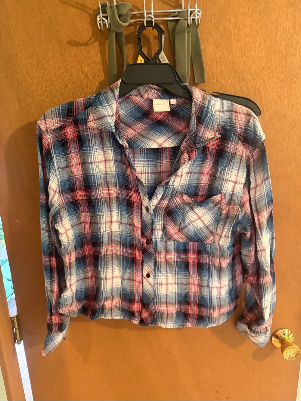 Zac & Rachel Red, Blue and White Plaid Button-Down Shirt